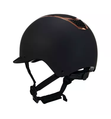 Kask jeździecki Equestro czarny/róż S