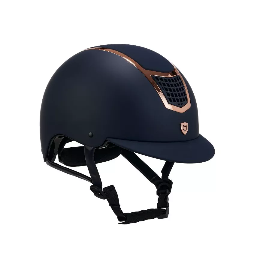 Kask jeździecki Equestro czarny/róż S