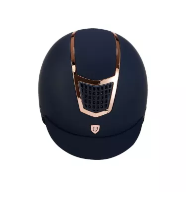 Kask jeździecki Equestro czarny/róż S