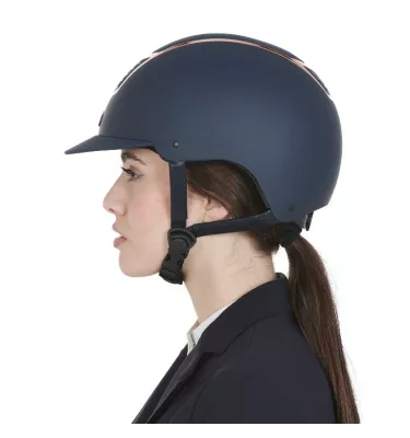 Kask jeździecki Equestro czarny/róż S