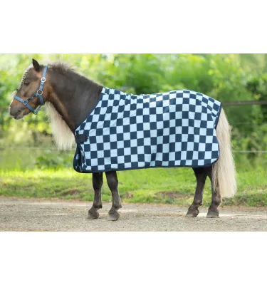 Derka osuszająca polarowa dla kucyka Henni niebieski 65