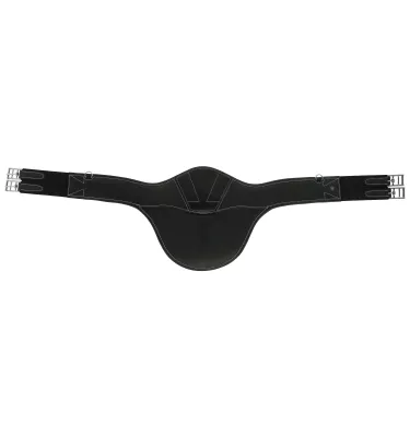 Skórzany popręg z fartuchem Norton Magnet czarny 115