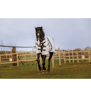 Derka siatkowa z kapturem dla konia Equitheme Combo 125