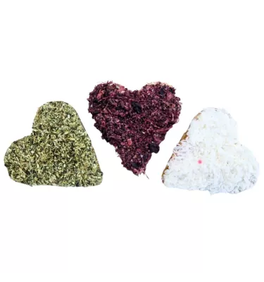 Ciasteczka serduszka 3 sztuki ziołowe