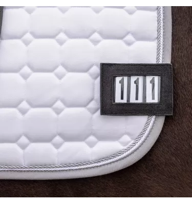 Numarek startowy prostokątny czarny Shine