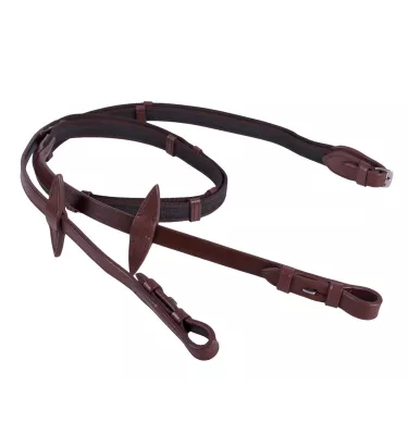 Wodze Anti-slip ze stoperami brąz