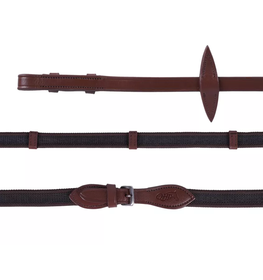 Wodze Anti-slip ze stoperami brąz