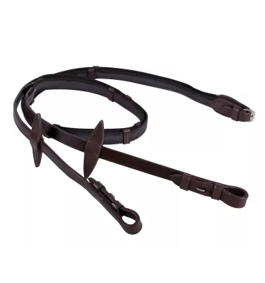 Wodze Anti-slip ze stoperami brąz