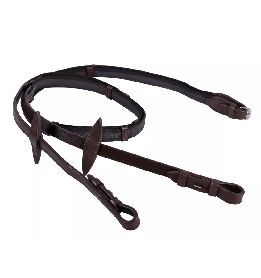 Wodze Anti-slip ze stoperami brąz