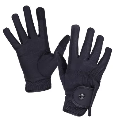 Rękawiczki jeździeckie Force czarny L