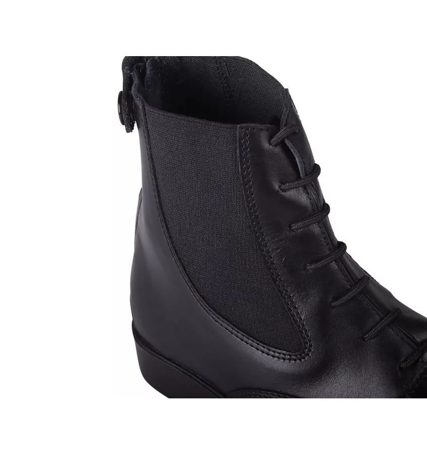 Buty jeździeckie skórzane Tulsa czarny 37