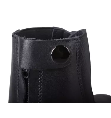 Buty jeździeckie skórzane Tulsa czarny 37