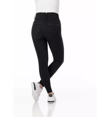 Bryczesy jeździeckie z wysokim stanem czarny 34