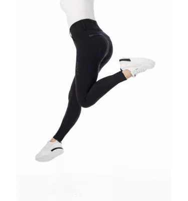 Bryczesy jeździeckie z wysokim stanem czarny 34