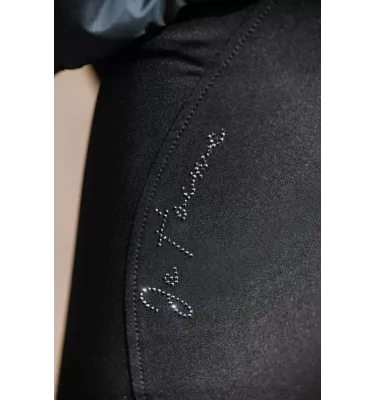 Bryczesy jeździeckie z wysokim stanem czarny 34