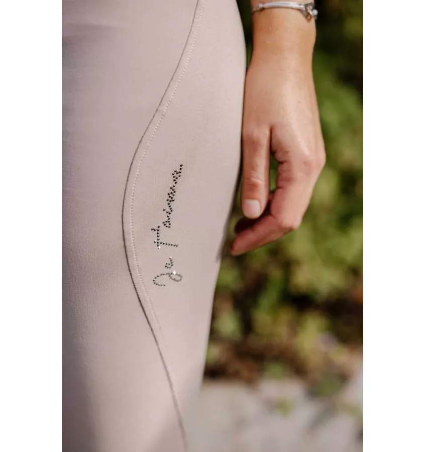 Bryczesy jeździeckie z wysokim stanem czarny 34