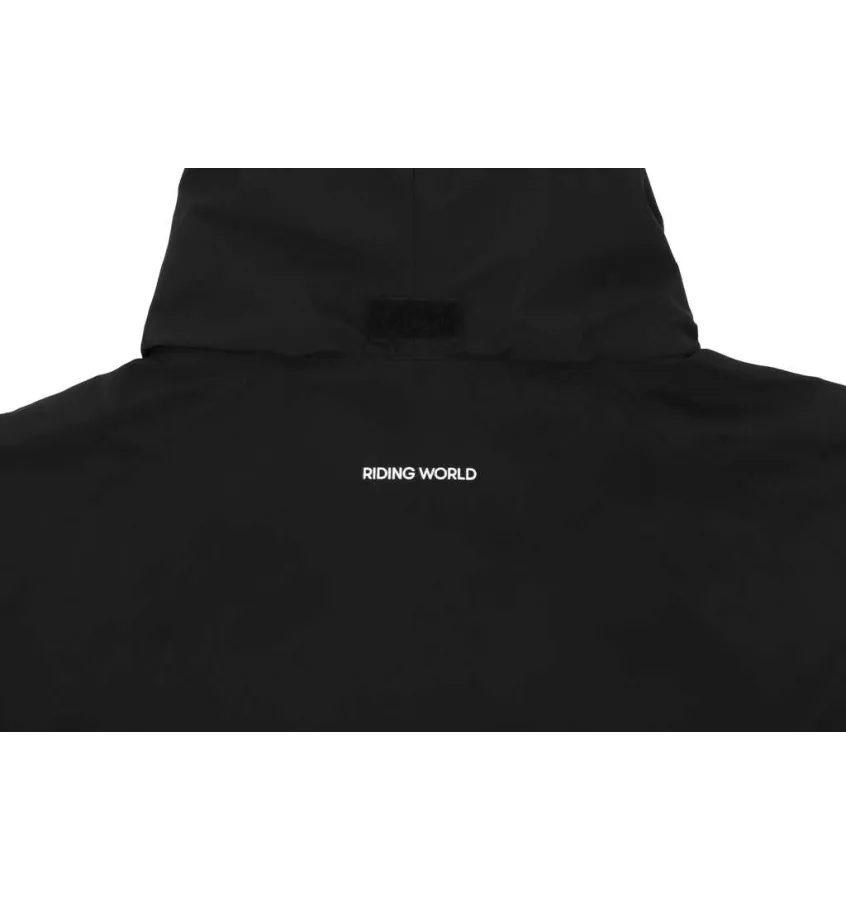 Kurtka jeździecka na deszcz i wiatr Riley czarny L