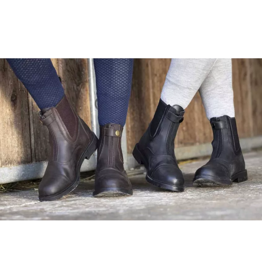 Skórzane sztyblety jeździeckie Vallery brąz 36