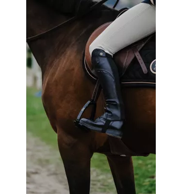 Czapsy jeździeckie z diamencikami Bright czarny L