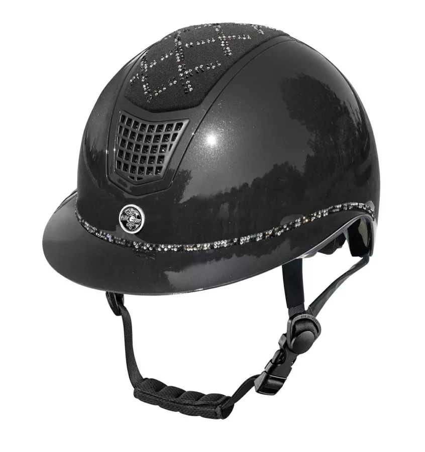 Kask jeździecki Spotlight połysk jagodowy S 53-55