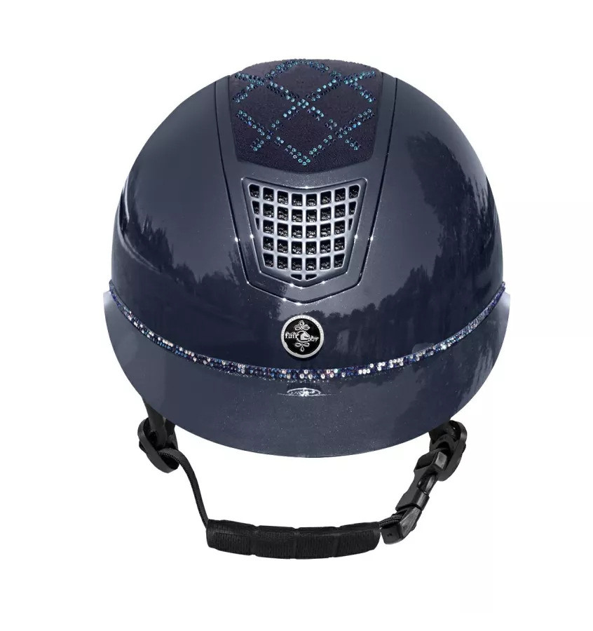 Kask jeździecki Spotlight połysk jagodowy S 53-55