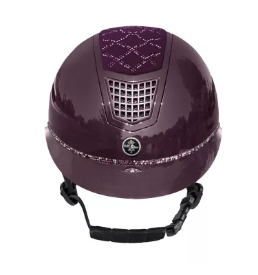 Kask jeździecki Spotlight połysk jagodowy S 53-55