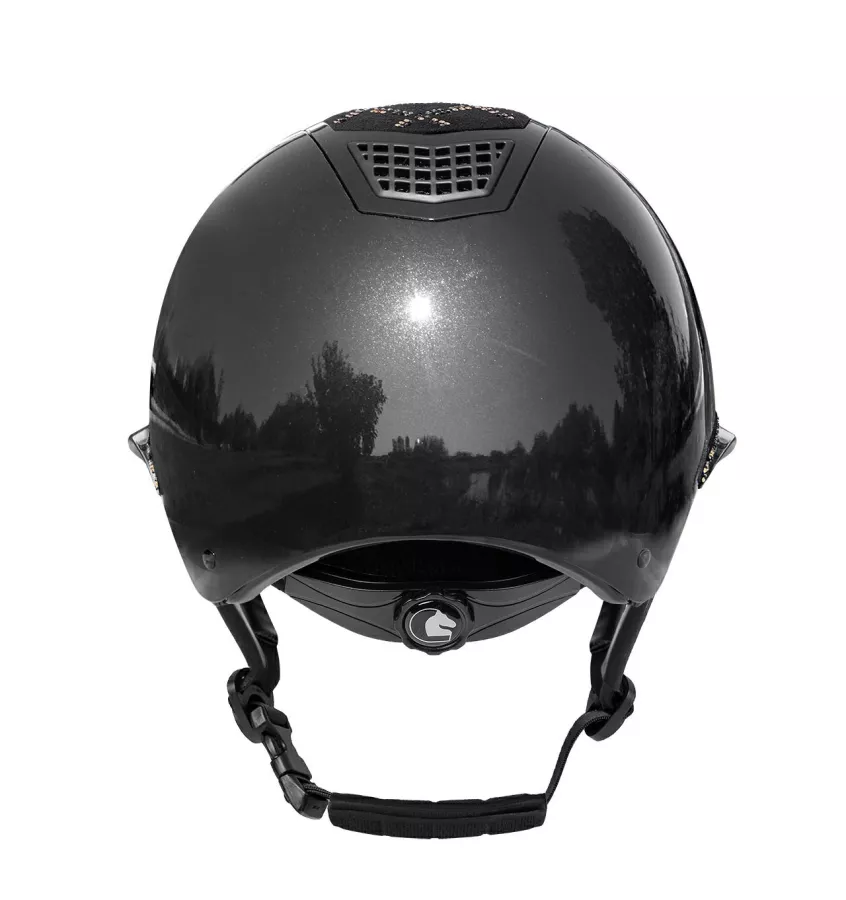 Kask jeździecki Spotlight połysk VG jagodowy S 53-55