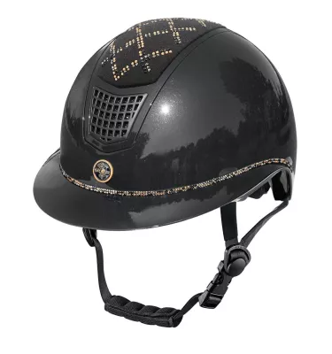 Kask jeździecki Spotlight połysk VG jagodowy S 53-55