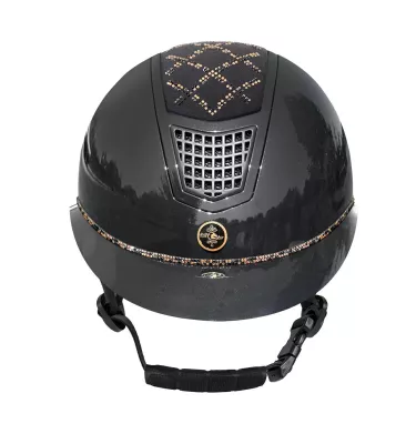 Kask jeździecki Spotlight połysk VG jagodowy S 53-55