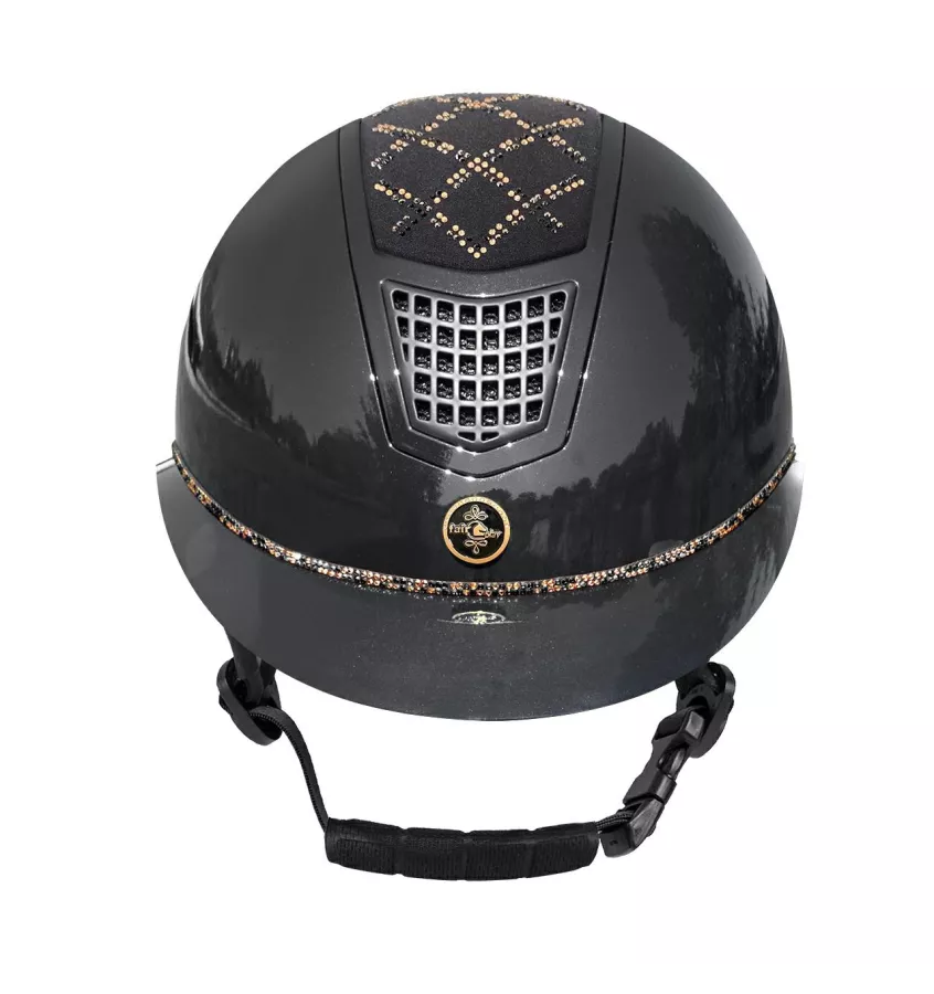 Kask jeździecki Spotlight połysk VG jagodowy S 53-55