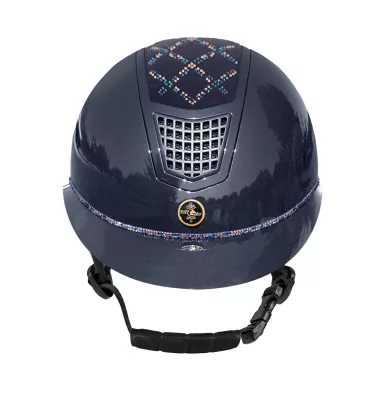 Kask jeździecki Spotlight połysk VG jagodowy S 53-55