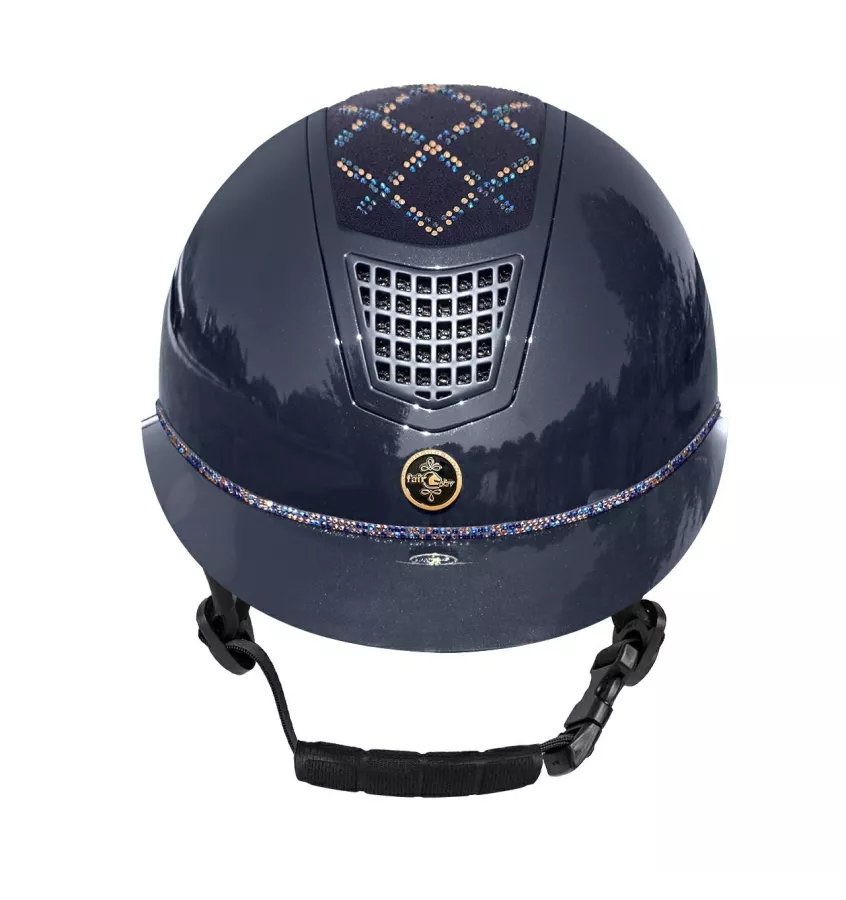 Kask jeździecki Spotlight połysk VG jagodowy S 53-55