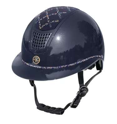 Kask jeździecki Spotlight połysk VG jagodowy S 53-55