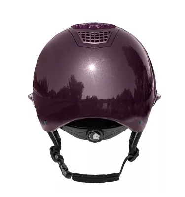 Kask jeździecki Spotlight połysk VG jagodowy S 53-55