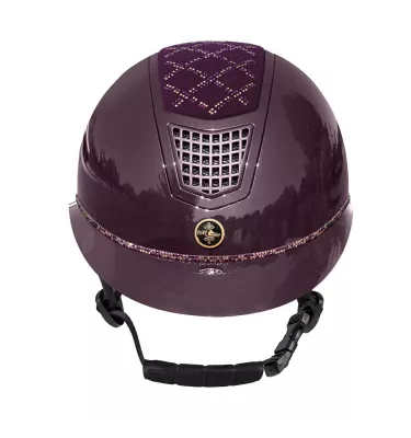 Kask jeździecki Spotlight połysk VG jagodowy S 53-55