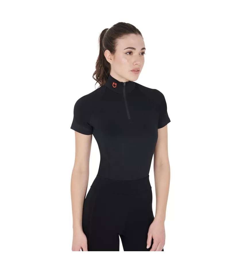 Koszulka jeździecka Equestro czarny S