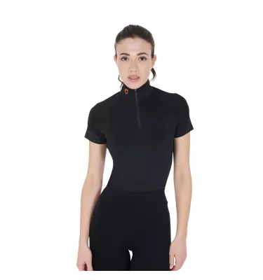 Koszulka jeździecka Equestro czarny S