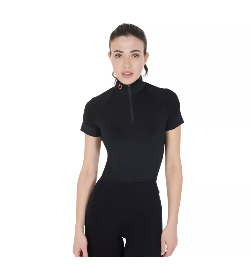 Koszulka jeździecka Equestro czarny S