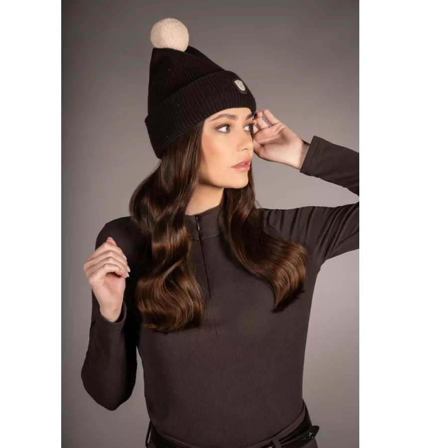 Czapka jeździecka Arezzo brąz