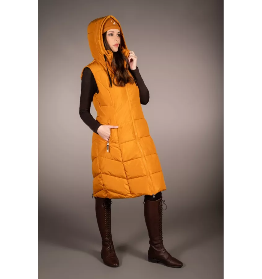 Długa kamizelka jeździecka Arezzo brąz L