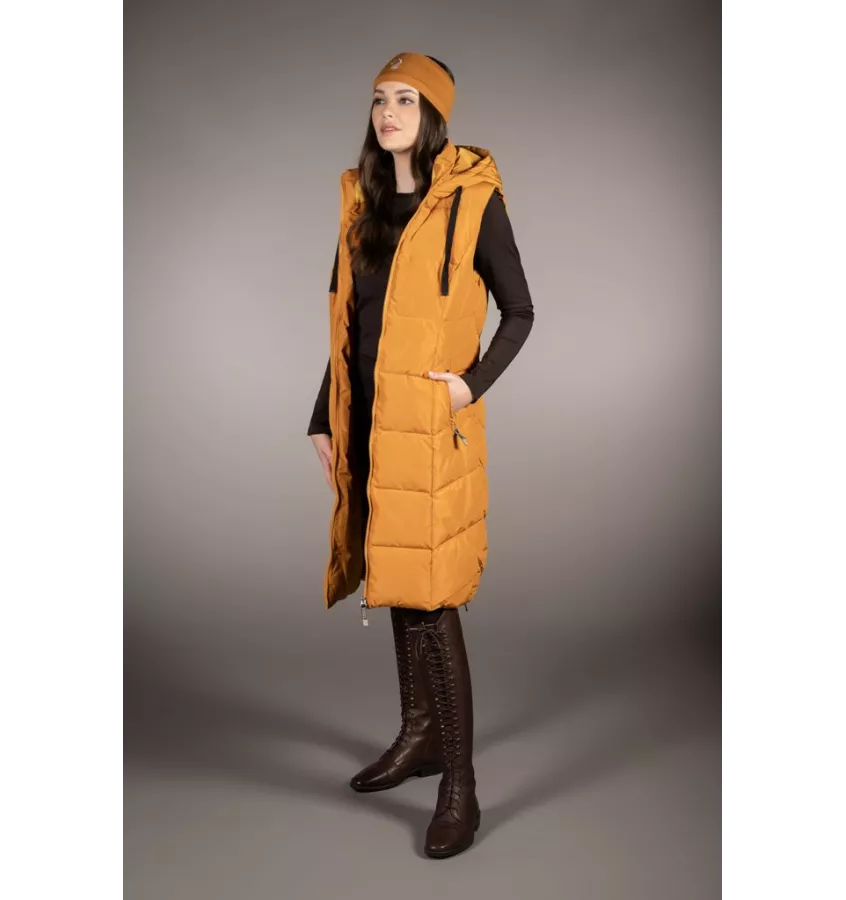 Długa kamizelka jeździecka Arezzo brąz L