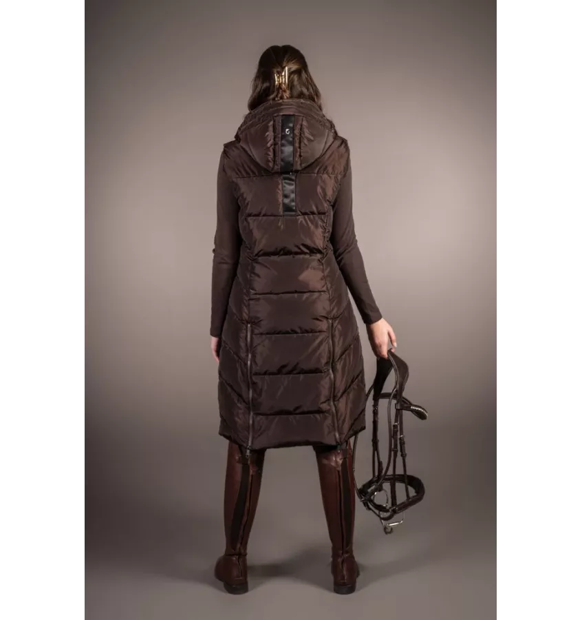 Długa kamizelka jeździecka Arezzo brąz L