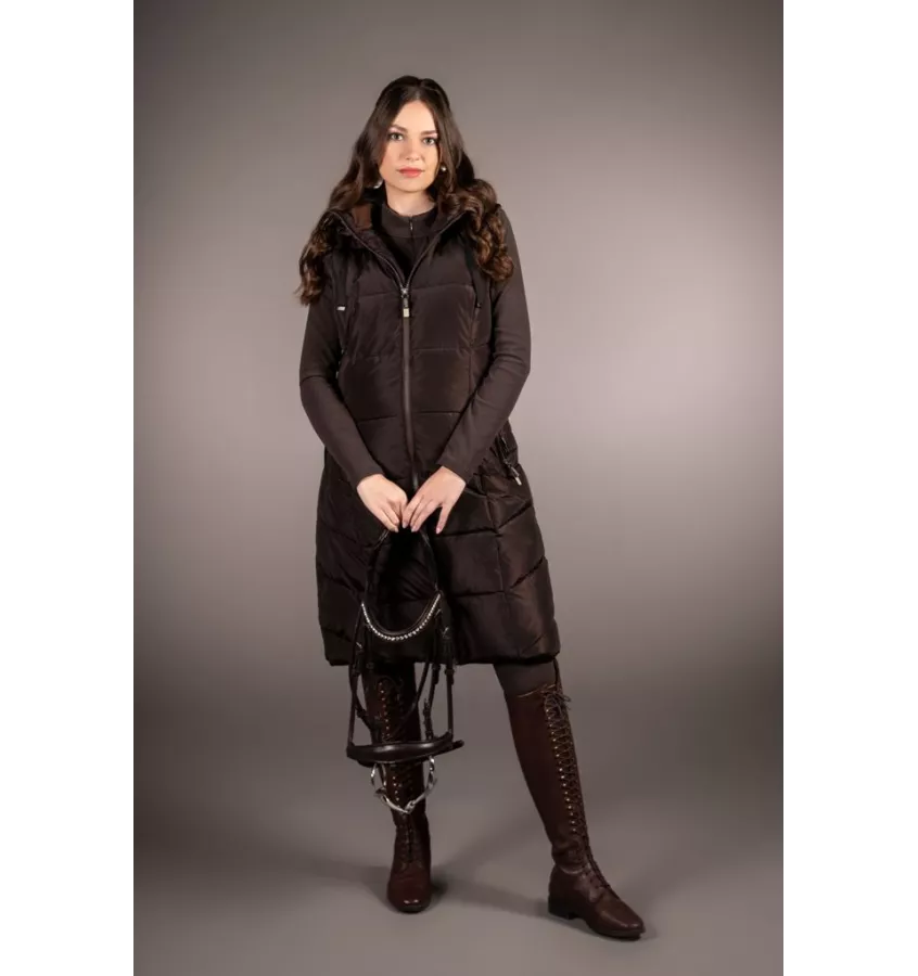 Długa kamizelka jeździecka Arezzo brąz L