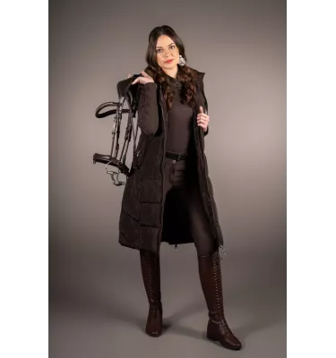 Długa kamizelka jeździecka Arezzo brąz L