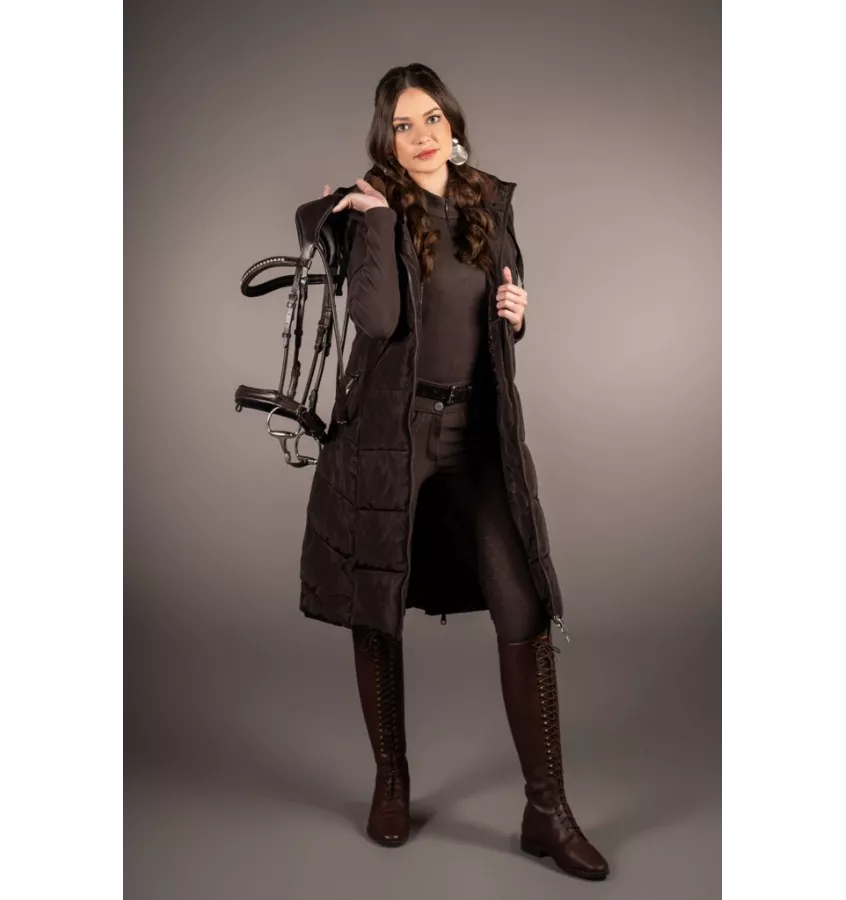 Długa kamizelka jeździecka Arezzo brąz L