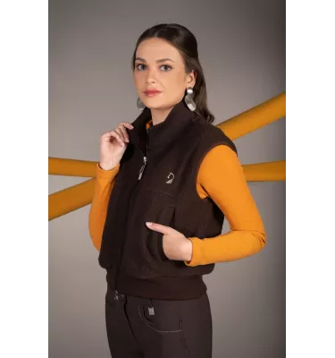 Kamizelka jeździecka polarowa Arezzo Teddy beż L