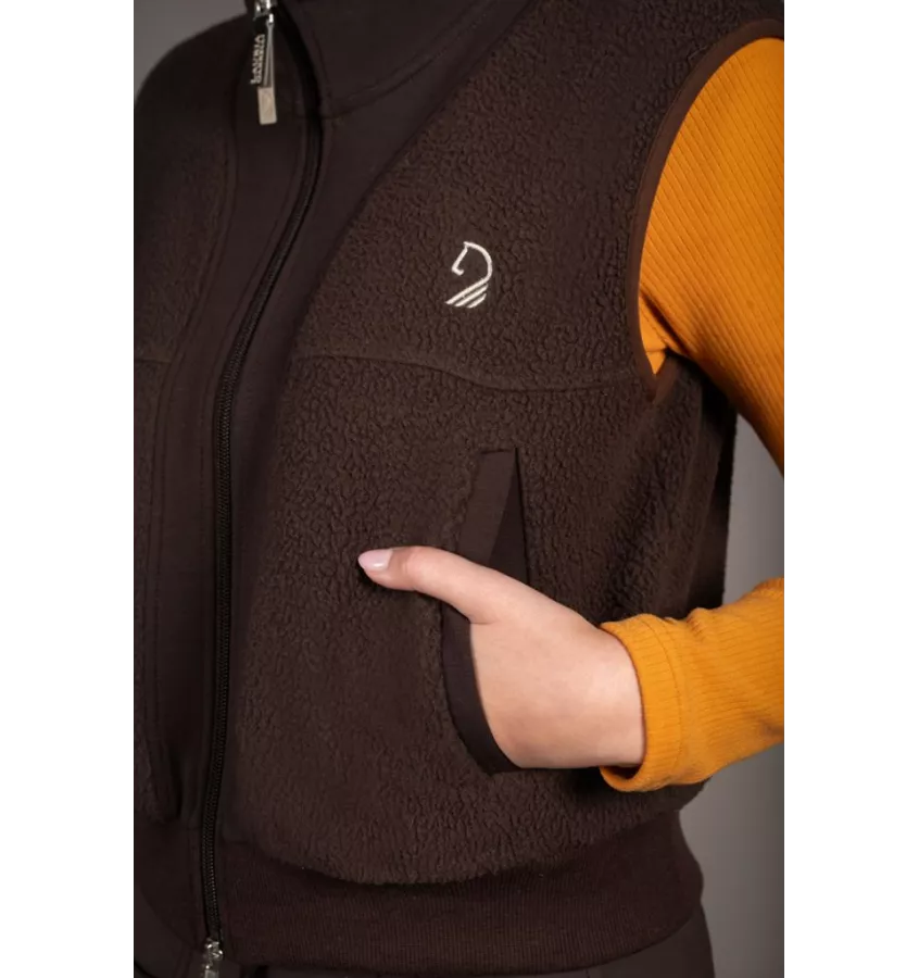 Kamizelka jeździecka polarowa Arezzo Teddy beż L