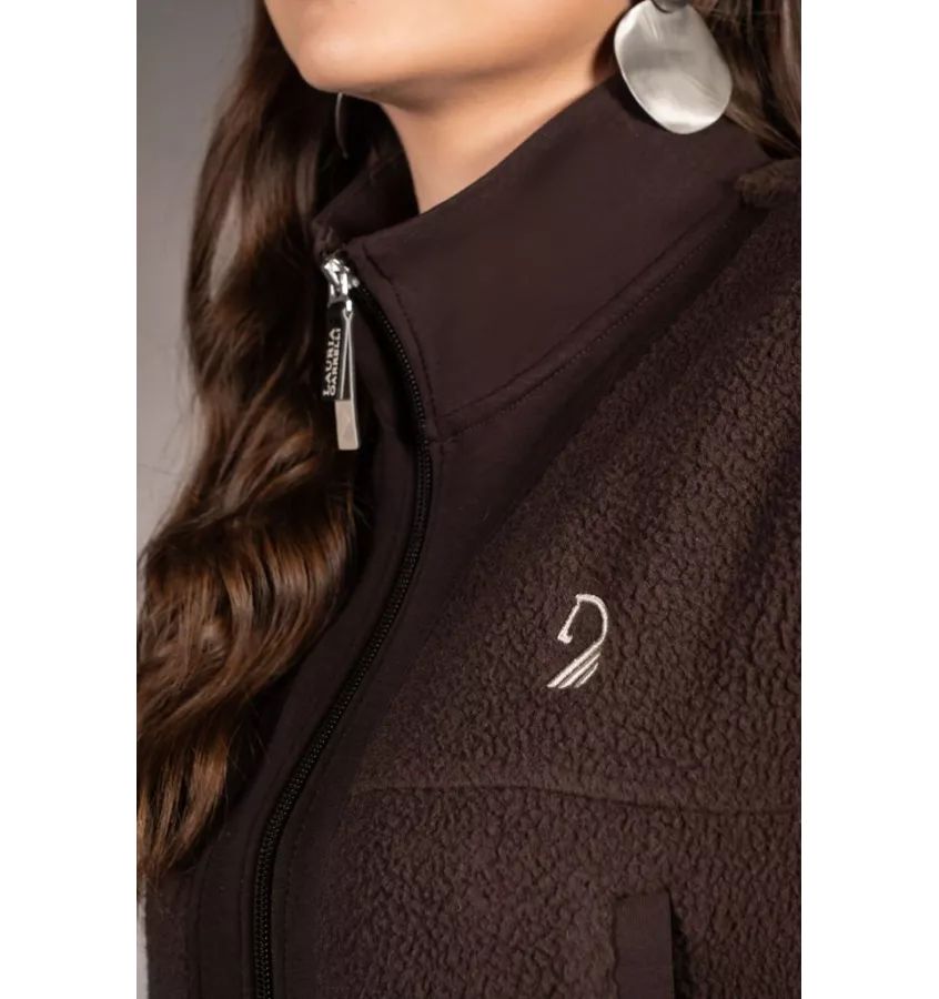 Kamizelka jeździecka polarowa Arezzo Teddy beż L