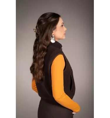 Kamizelka jeździecka polarowa Arezzo Teddy beż L