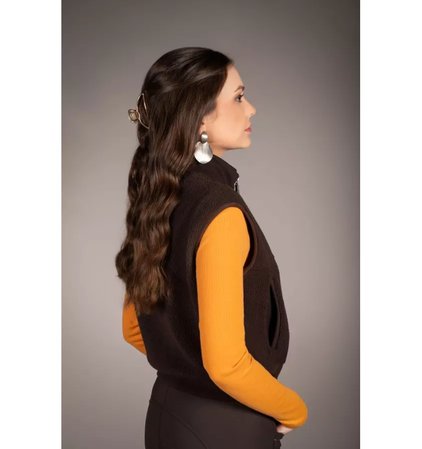 Kamizelka jeździecka polarowa Arezzo Teddy beż L